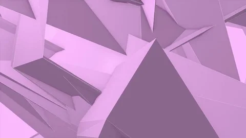 Abstract Pink Angular Polygons Retro Futuristic 3D Motion Background VJ Loop 1 Stock Footage 69208239