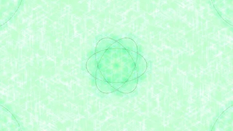 Abstract Pink Atom Model Orbiting, Science and Technology Concept Stock Footage 331441260