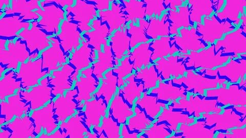 Abstract pink background with blue and teal wavy lines Illustrazione stock
