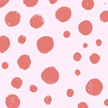 Abstract pink background with circles Stock Illustration