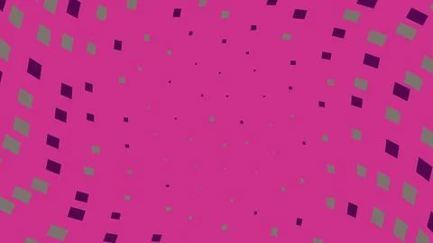 Abstract pink background with dark purple and grey squares Stock Illustration