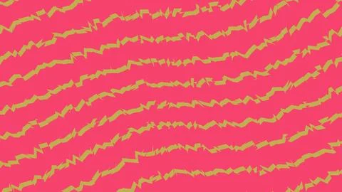 Abstract pink background with diagonal golden wave lines 스톡 일러스트