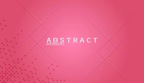Abstract pink background with diagonal intersecting lines and subtle dotted Stock Illustration