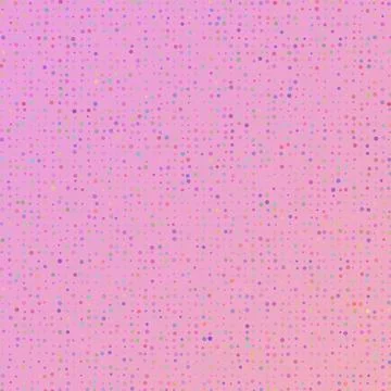 Abstract pink background featuring a dense pattern of multicolored halftone.. イラスト素材