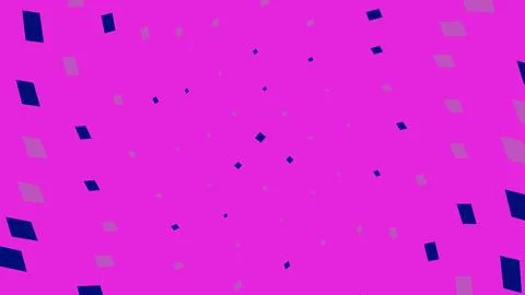 Abstract pink background with floating blue square shapes 스톡 일러스트