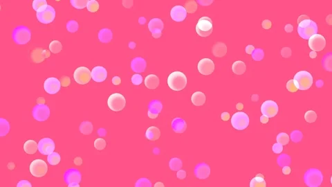 Abstract Pink Background with Floating Bubbles and Particles Seamless Loop Stock Footage 339131149