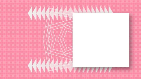 Abstract pink background with geometric shapes Stock Footage 205124341