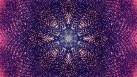 Abstract pink background of kaleidoscope effect. Video stock 82447581