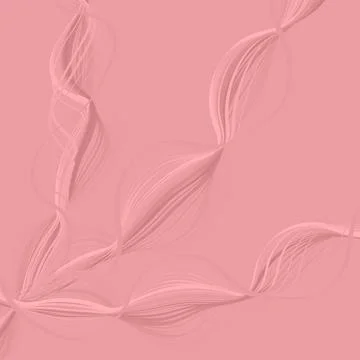 Abstract pink background with linear twisted shapes.3d. Stock Illustration