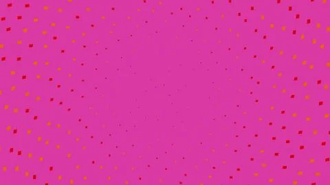 Abstract pink background with orange and red halftone dots Stock Illustration