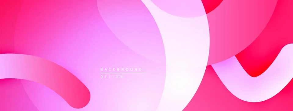 Abstract pink background. Overlapping shapes create fluid, modern design. Soft 스톡 일러스트