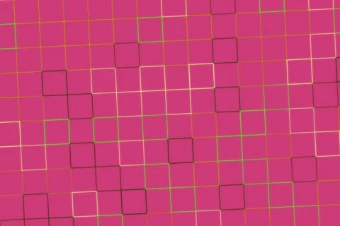 Abstract pink background with overlapping squares pattern 库存插图
