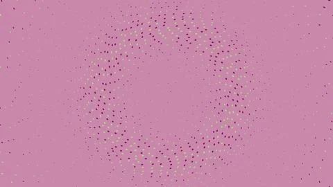 Abstract pink background with small colorful confetti dots Stockillustratie