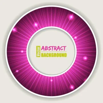 Abstract pink background with text container Stock Illustration