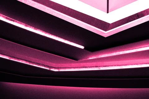Abstract pink background of various shape forms Stock Photos