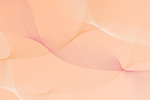 Abstract Pink Background With Wavy Lines 스톡 일러스트