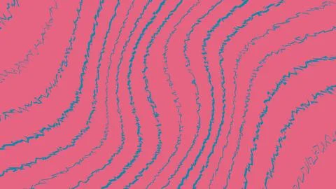 Abstract pink background with wavy lines pattern Stock Illustration