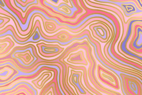 Abstract pink backround. Agate slice ripple texture imitation. Vector Stock Illustration