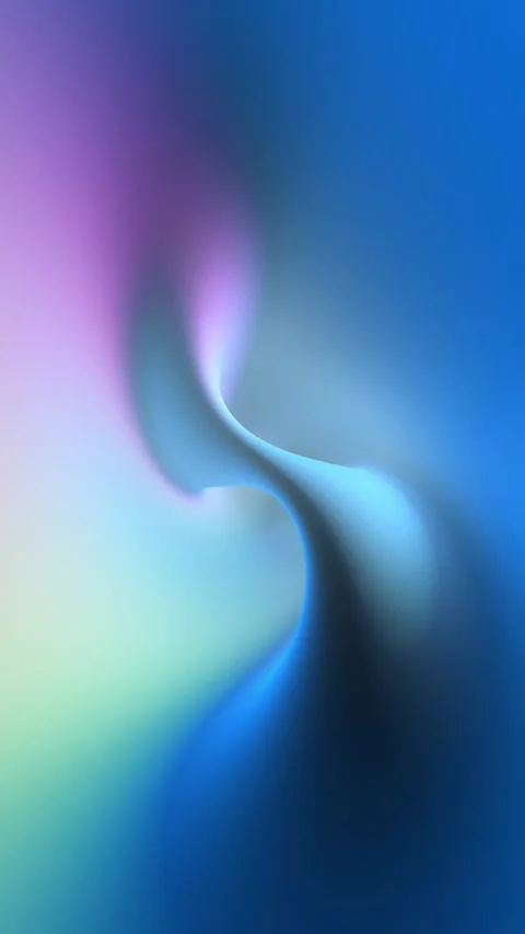 Abstract pink blue 3d gradient light loop vertical animation Video stock 346393104
