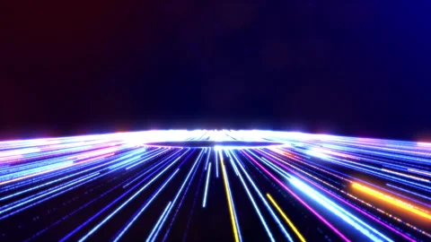 Abstract pink blue light trail creative cosmic background. Stock Footage 291537889