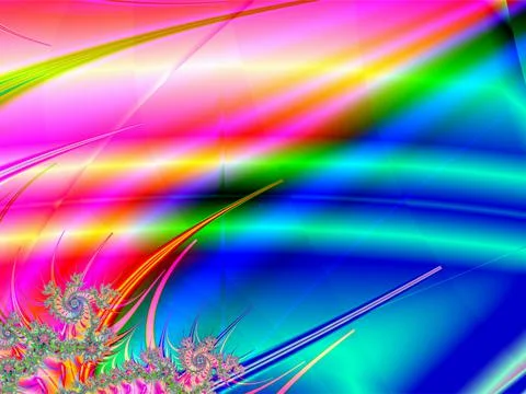 Abstract pink blue line drawing, color graphics, background, design Stock Illustration