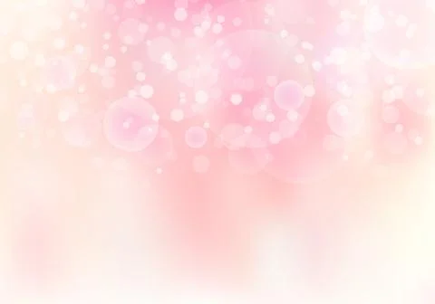 Abstract pink blurred soft focus bokeh background with copy space Stock Illustration