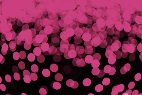 Abstract pink bokeh lights, textured background with glowing circles on dar.. Stock Illustration