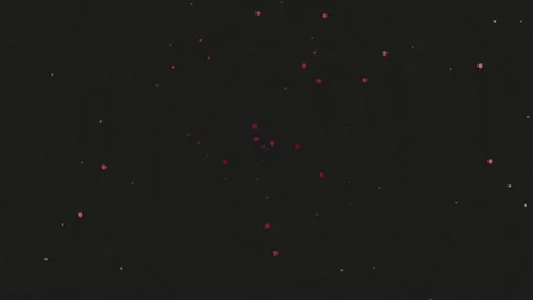 Abstract pink bokeh particles falling on deep black background loop animation Stock Footage 341055382