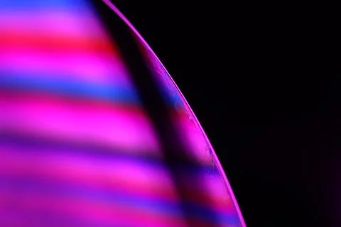Abstract Pink Bubble Curve Macro Detail Foto stock