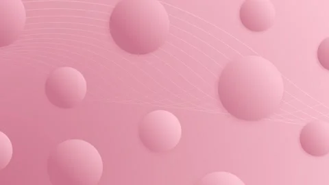 Abstract Pink Bubbles Floating on a Gradient Background. Stock Footage 320464897