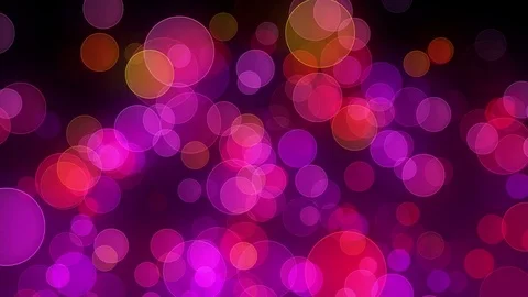Abstract Pink Christmas motion background. Round  bokeh particles and light Stock Footage 83724327