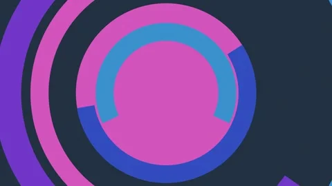 Abstract Pink Circle and Blue Arc Animation Video stock 326176356