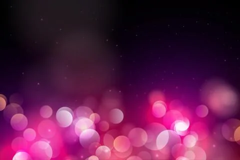 Abstract Pink Circle blurred light, Bokeh lights and glitter background Stock Illustration