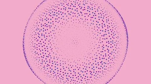 Abstract pink circle pattern with dots イラスト素材
