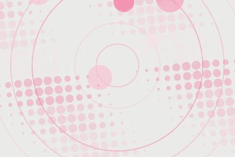Abstract pink circle pattern with dots and lines on background Stock Photos
