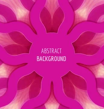 Abstract pink circle waves background with banner Stock Illustration