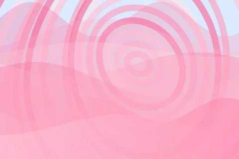 Abstract pink circles pattern with soft ripples background Stockfoto's