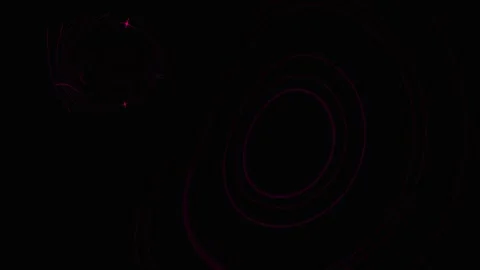 Abstract Pink Circles Pulsing with Subtle Light Glow on Dark Background Video stock 341688106