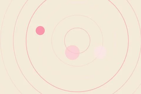 Abstract pink circles with soft background and lines Stock Illustration