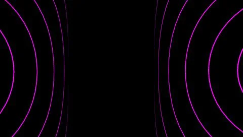 Abstract Pink Circular Patterns on Black Background Stock Illustration