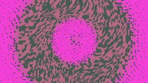 Abstract pink circular texture with dark scribble pattern Stockillustratie
