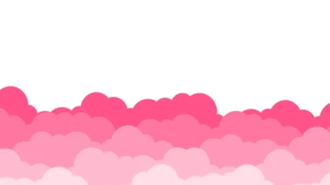Abstract Pink Clouds Animation Loop Background. Stock Footage 339128520
