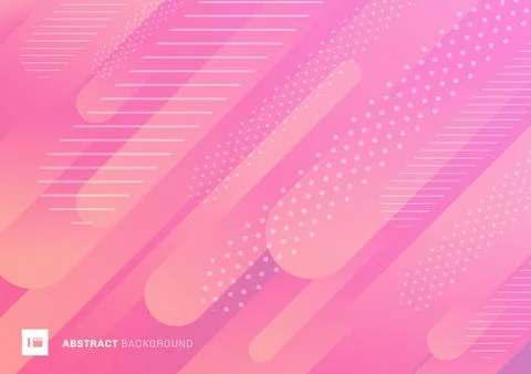 Abstract pink color pattern liquid gradient lines background. Modern geometri イラスト素材