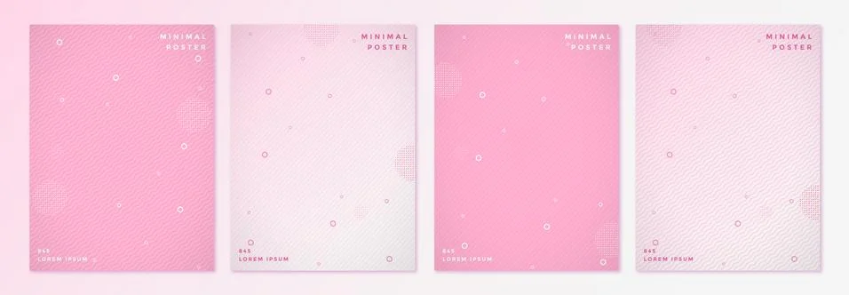 Abstract pink color pattern texture for book cover template Stock Illustration