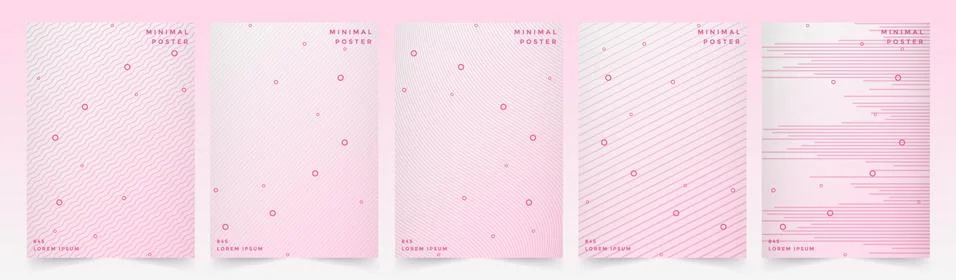 Abstract pink color pattern texture for book cover template Stock Illustration