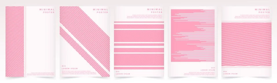 Abstract pink color pattern texture for book cover template Stock Illustration