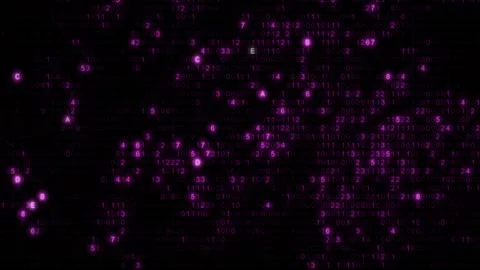 Abstract Pink Computer Hex Code Algorithm Hud Design Template Banner Backgrou 스톡 사진