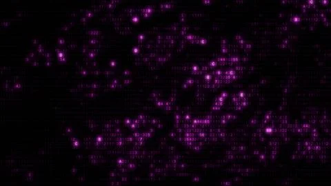 Abstract Pink Computer Hex Code Algorithm Hud Design Template Banner Backgrou Stockfoto's