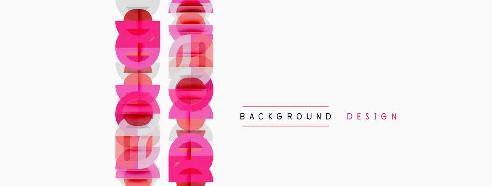 Abstract pink design elements repeat vertically. White background provides イラスト素材