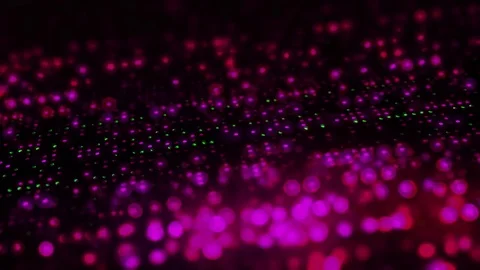 Abstract Pink Digital Dots Plane Background Video stock 74270797